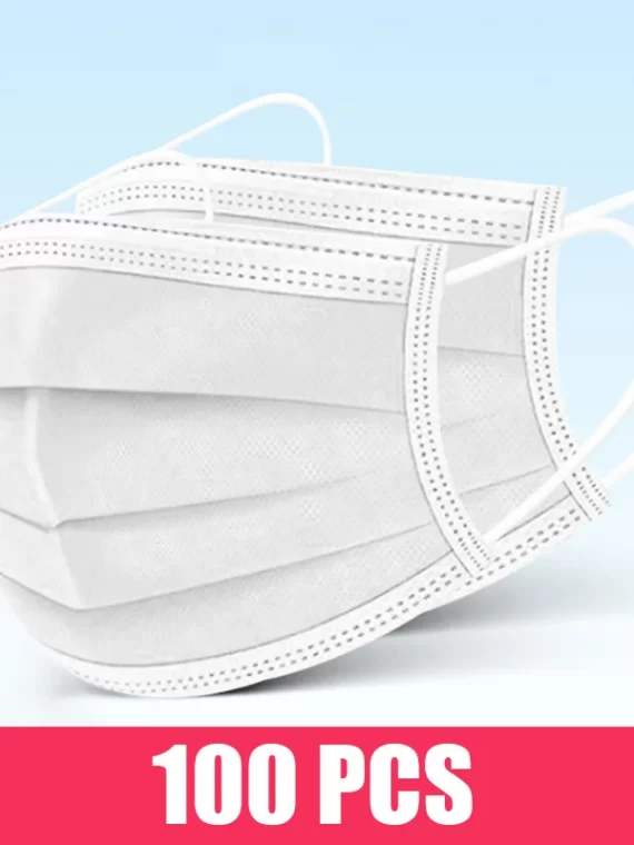 10/50/100/200PCS Disposable Mask Earloop Pink Bule Black White Mouth Masks 3 Layers Meltblown Non-Woven Breathable Face Mask