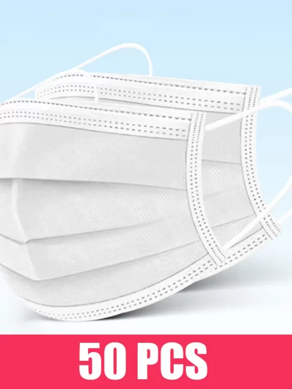 10/50/100/200PCS Disposable Mask Earloop Pink Bule Black White Mouth Masks 3 Layers Meltblown Non-Woven Breathable Face Mask