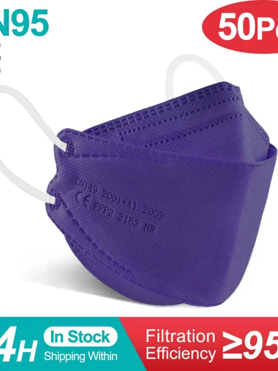 Fish Mask KN95 Mascarillas FPP2 Adult Morandi FFP2mask 4 Layer FFPP2 Approved Face Masks FFP2 Respirator Mouth Cover Masque FFP2