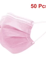 Masks 3-layer Mask Face Masks Melt Blown Cloth Disposable Anti-Dust Protective Masks Earloops Mouth Mask Black Mascarillas