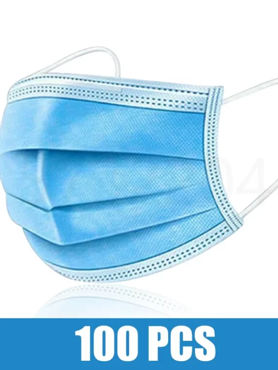 10/50/100/200PCS Disposable Mask Earloop Pink Bule Black White Mouth Masks 3 Layers Meltblown Non-Woven Breathable Face Mask