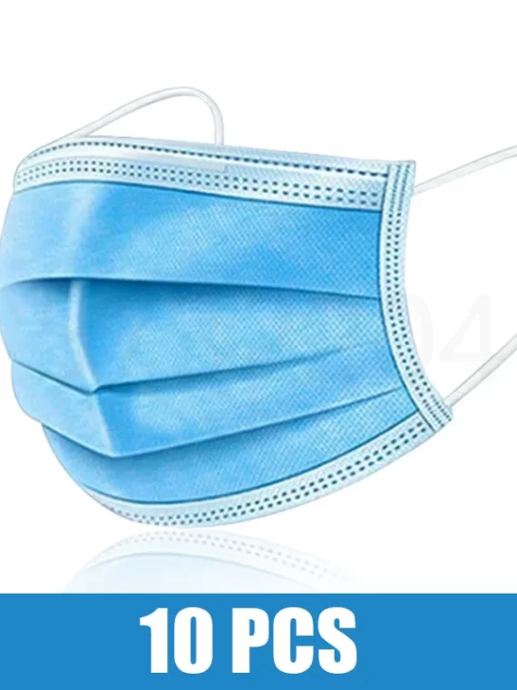 10/50/100/200PCS Disposable Mask Earloop Pink Bule Black White Mouth Masks 3 Layers Meltblown Non-Woven Breathable Face Mask