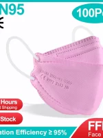 10 Days Delivery! Approved FFP2 Mask Hygienic Safety Dust Respirator Reusable Adult Face Masks FPP2 Mascarillas KN95 Fish Mask