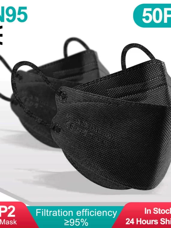 Fish Mask KN95 Mascarillas FPP2 Adult Morandi FFP2mask 4 Layer FFPP2 Approved Face Masks FFP2 Respirator Mouth Cover Masque FFP2