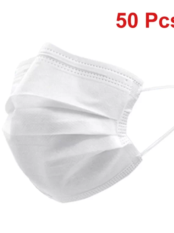 Masks 3-layer Mask Face Masks Melt Blown Cloth Disposable Anti-Dust Protective Masks Earloops Mouth Mask Black Mascarillas