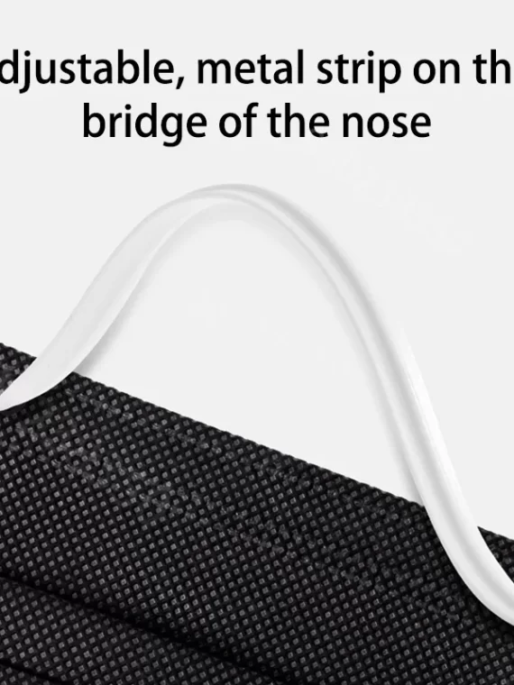 10-500Pcs Adults Mask Disposable individual Separate Package masque noir Anti-dust 3 Layer Ply Filter Black Mouth Face mask