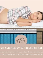 BedStory 12 Inch Full/King Hybrid Gel Memory Foam Mattress, Queen Size Mattress with Breathable Fabric for Comfortable Sleep