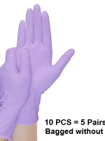 10-100pcs Disposable Purple Nitrile Gloves Latex Free Waterproof Suitable for Kitchen Food Processing Beauty Salon Work Glove