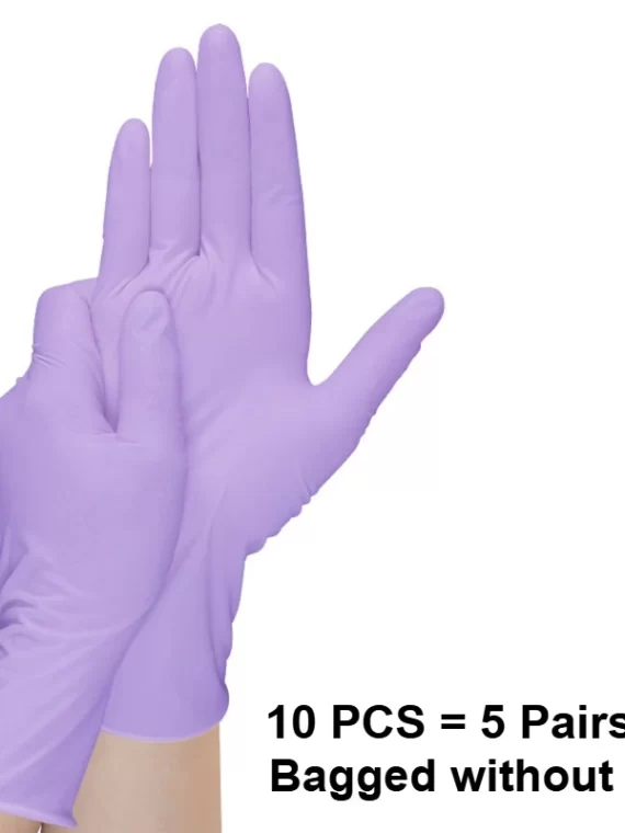 10-100pcs Disposable Purple Nitrile Gloves Latex Free Waterproof Suitable for Kitchen Food Processing Beauty Salon Work Glove