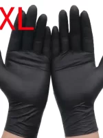 Black Xl Latex Gloves Pvc Gloves Disposable Nitrile Gloves Housework Cleaning Car Industry Gardening Cooking Tools