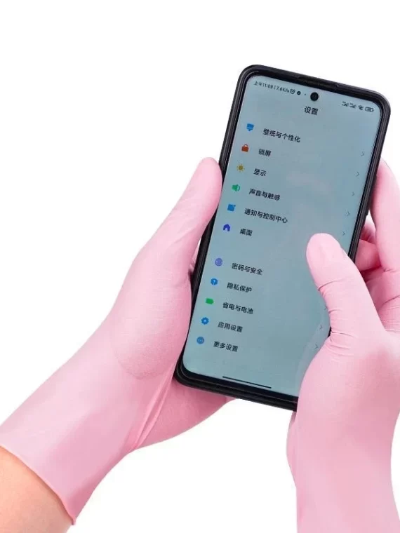 10/20/50/100PCS Pink Gloves Disposable Nitrile Gloves Powder Free for Household Cleaning Beauty Salon Working Kitchen Gloves