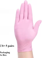 10/20/50/100PCS Pink Gloves Disposable Nitrile Gloves Powder Free for Household Cleaning Beauty Salon Working Kitchen Gloves