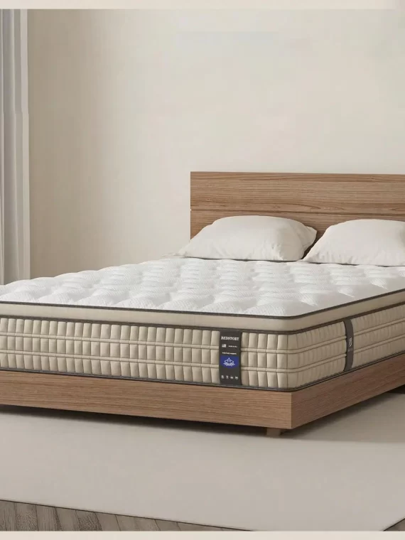 BedStory 12 Inch Full/King Hybrid Gel Memory Foam Mattress, Queen Size Mattress with Breathable Fabric for Comfortable Sleep