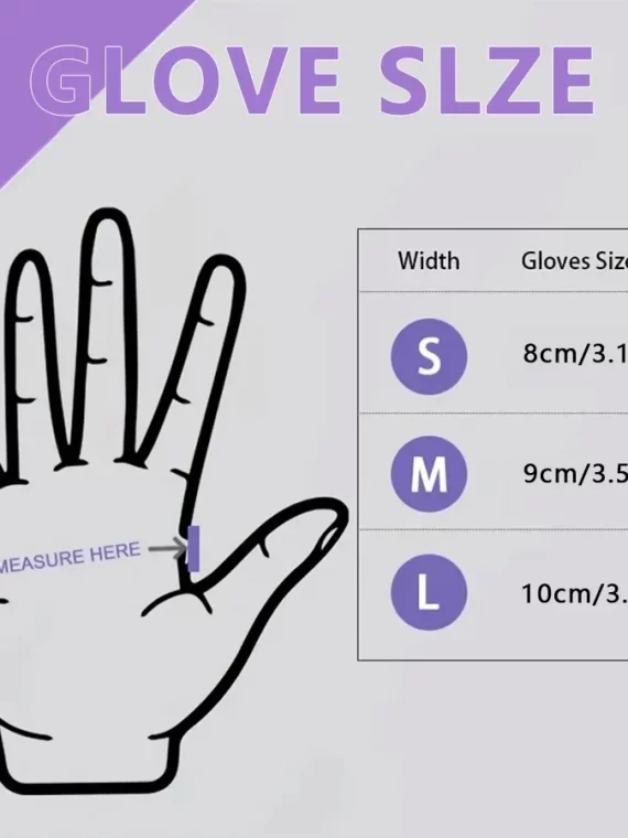 10-100pcs Disposable Purple Nitrile Gloves Latex Free Waterproof Suitable for Kitchen Food Processing Beauty Salon Work Glove