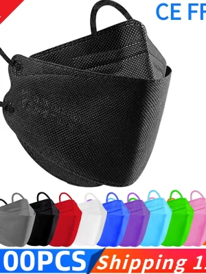 Fish Mask KN95 Mascarillas FPP2 Adult Morandi FFP2mask 4 Layer FFPP2 Approved Face Masks FFP2 Respirator Mouth Cover Masque FFP2