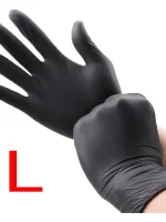 Black Xl Latex Gloves Pvc Gloves Disposable Nitrile Gloves Housework Cleaning Car Industry Gardening Cooking Tools