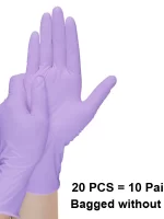 10-100pcs Disposable Purple Nitrile Gloves Latex Free Waterproof Suitable for Kitchen Food Processing Beauty Salon Work Glove