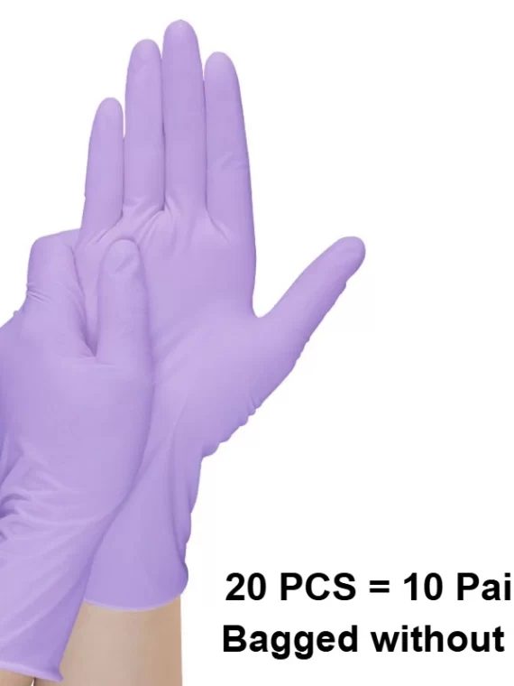 10-100pcs Disposable Purple Nitrile Gloves Latex Free Waterproof Suitable for Kitchen Food Processing Beauty Salon Work Glove