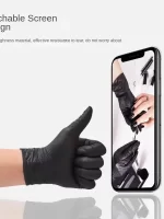 Black Xl Latex Gloves Pvc Gloves Disposable Nitrile Gloves Housework Cleaning Car Industry Gardening Cooking Tools