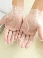 100pcs Disposable Gloves Plastic Gloves Transparent Eco-friendly Cleaning Gloves For DIY Cooking Kitchen Accessories