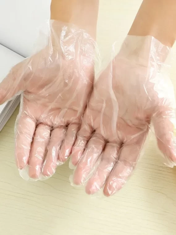 100pcs Disposable Gloves Plastic Gloves Transparent Eco-friendly Cleaning Gloves For DIY Cooking Kitchen Accessories