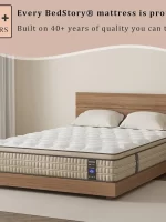 BedStory 12 Inch Full/King Hybrid Gel Memory Foam Mattress, Queen Size Mattress with Breathable Fabric for Comfortable Sleep