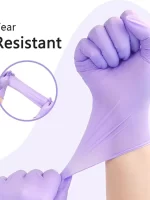 10-100pcs Disposable Purple Nitrile Gloves Latex Free Waterproof Suitable for Kitchen Food Processing Beauty Salon Work Glove