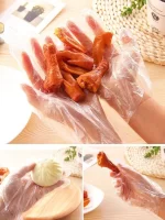 100pcs Disposable Gloves Plastic Gloves Transparent Eco-friendly Cleaning Gloves For DIY Cooking Kitchen Accessories