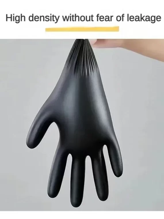 Black Xl Latex Gloves Pvc Gloves Disposable Nitrile Gloves Housework Cleaning Car Industry Gardening Cooking Tools