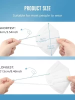 10-200PCS mascarillas fpp2 Black KN95 CE Certified FFP2 face mask mascarilla kn95 5Layers Non-wove Adult ffp2 mask kn95 reusable