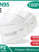 10-200PCS mascarillas fpp2 Black KN95 CE Certified FFP2 face mask mascarilla kn95 5Layers Non-wove Adult ffp2 mask kn95 reusable