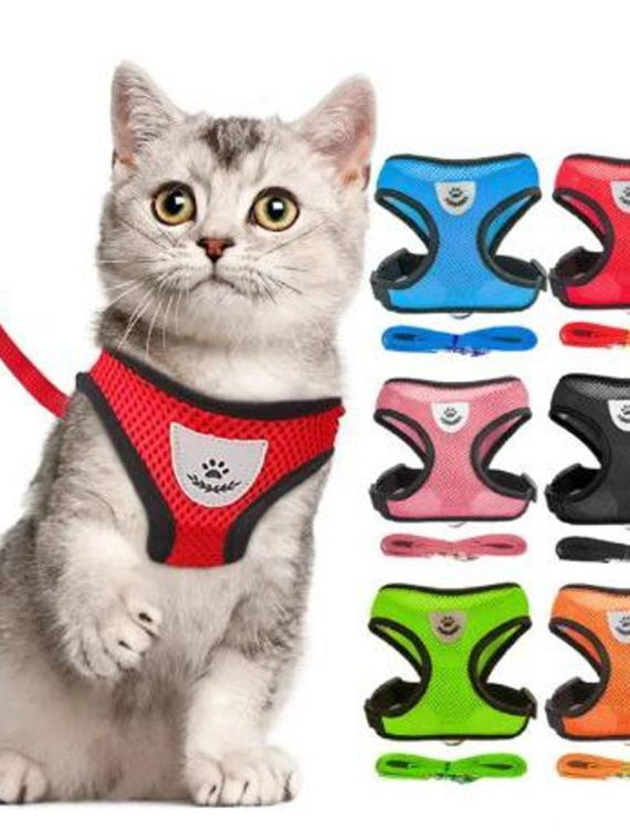 Vest Harness with Leash – S Size – Comfortable & Secure for Small Pets