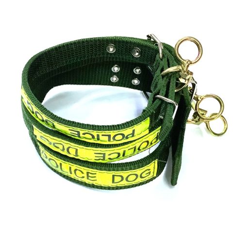 Dog Police Collar – M Size – Durable & Stylish Pet Collar