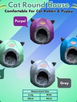 Round House for Winter – Warm & Cozy Pet Bed for Cats and Small Dogs